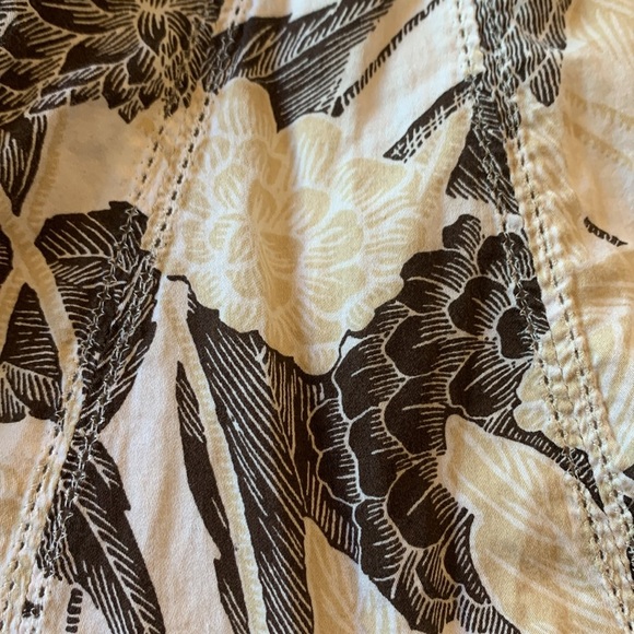 ANN TAYLOR Earth tone Neutral Pleated Midi Skirt Cream Cottagecore Sz 8 - Picture 14 of 14